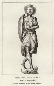 Graven til Sir William Marshal av English School