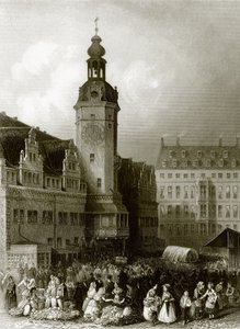 Rådhuset og markedsplassen, Leipzig av English School