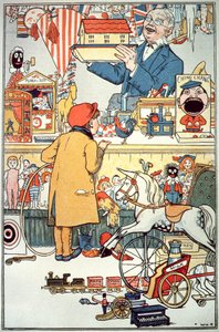 Leketøysbutikken, ca. 1910 av English School