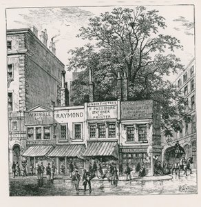 Treet på hjørnet av Wood Street, London av English School