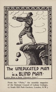 Den uutdannede mannen er en blind mann (lito) av English School