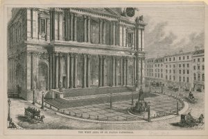Det vestlige området av St Pauls Cathedral av English School