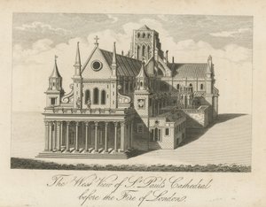 Den vestlige utsikten over St Pauls Cathedral av English School