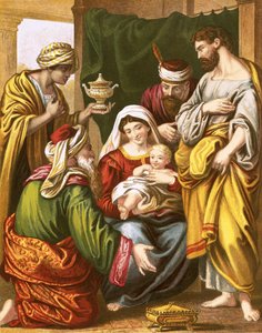 De vise menns offer til spedbarnets frelser av English School