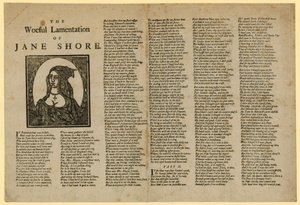Den sørgelige klagesangen til Jane Shore av English School