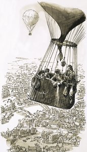 Verdens første regulære luftposttjeneste ble etablert i 1870 av English School
