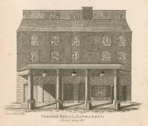 Theatre Royal, Haymarket, London, trakk ned 1821 av English School