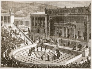 Dionysos teater i Athen av English School