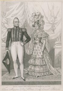 Deres Majesteter kong William IV og dronning Adelaide av English School