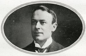 Thomas Andrews, Jr., detalj av Passengers på RMS Titanic, fra 'The Sphere', 27. april 1912 (litho) (se også 450780) av English School