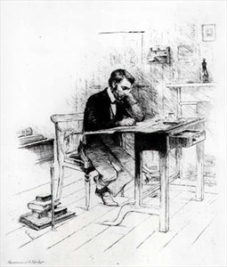 Thomas Carlyle (1795-1881) av English School