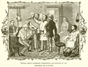 Thomas Henry Kavanagh fullfører sin Disguise in the Residency i Lucknow av English School
