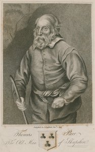Thomas Parr, den gamle mannen i Shropshire av English School