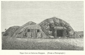Tigergrotten ved Saluvan Kuppan (gravering) av English School