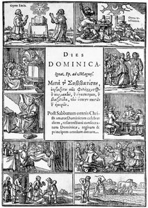 Tittelside til Thomas Youngs Dies Dominica, 1639 av English School