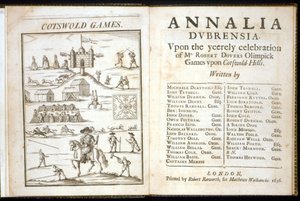 Tittelside for Annalia Dubrensia: Upon the Yeerely celebration of Mr. Robert Dovers Olimpick Games upon Cotswold Hills, 1636 av English School