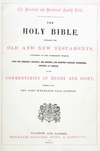 Tittelside fra Den hellige bibel av English School