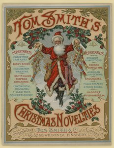 Tom Smith & Co Ltd, Christmas Novelties, Christmas Crackers, Brosjyreomslag av English School