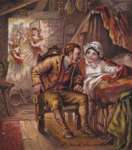Tommelise (fargelitografi) av English School