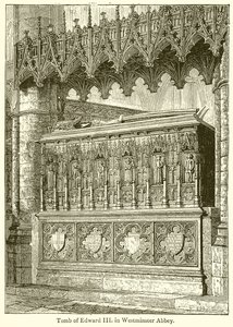 Graven til Edward III i Westminster Abbey