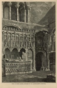 Graven til Prior Rahere, grunnlegger av St Bartholomews Hospital av English School