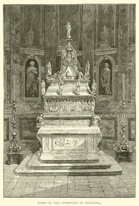 Graven til San Domenico i Bologna (gravering) av English School