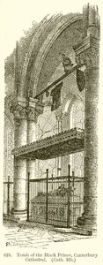 Graven til den svarte prinsen, Canterbury katedral