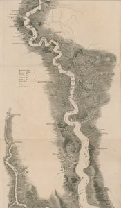 Tomblesons panoramakart over Themsen og Medway