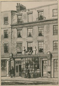 Toms Coffee House, 17 Russell Street, Covent Garden (wc på papir) av English School