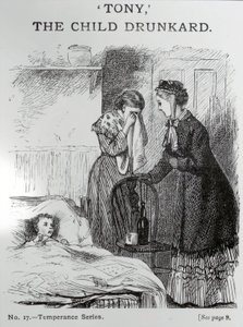 Tony, barnefylleren, ca. 1860 av English School