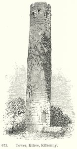 Tårnet, Kilree, Kilkenny (gravering) av English School
