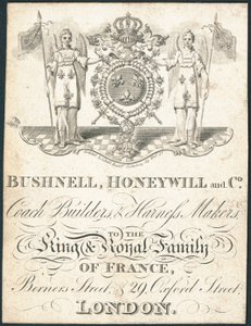 Trade card, Bushnell, Honeywill og Co av English School