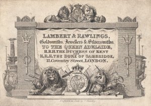 Trade card, Lambert & Rawlings av English School