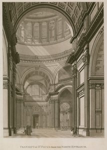 Transept av St Pauls Cathedral London, fra den nordlige inngangen av English School