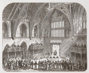 Rettssak mot Lambert i Westminster Hall av English School