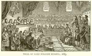 Rettssak mot Lord William Russell, 1683 av English School