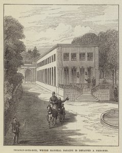 Trianon-sous-Bois, der marskalk Bazaine er arrestert en fange (gravering) av English School
