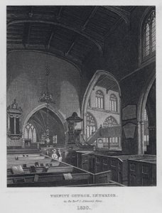 Trinity Church, Interiør, på pastor C Simeons tid av English School