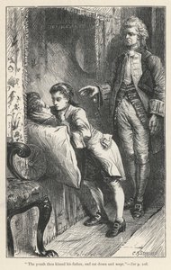 Tristram Shandy, The Death Of Le Fevre (gravering) av English School