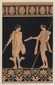 Trygaeus bestikker Hermes med en gullbeger av English School