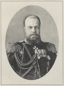 Tsar Alexander III av Russland. av English School