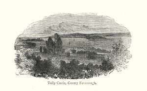 Tully Castle, County Fermanagh (gravering) av English School