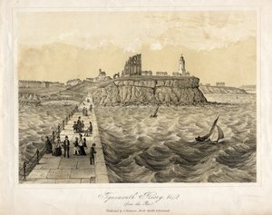 Tynemouth Priory fra bryggen av English School