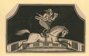 Uten tittel sirkusscene: Horse Rider av English School