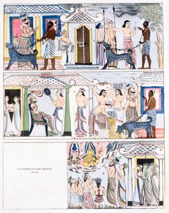 Usseeratanam Rajah, del I, fra The History and Doctrine of Buddhism av Edward Upham, 1829 (se også 414250) av English School