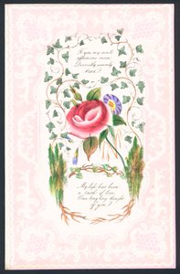 Valentinsdag gratulasjonskort av English School