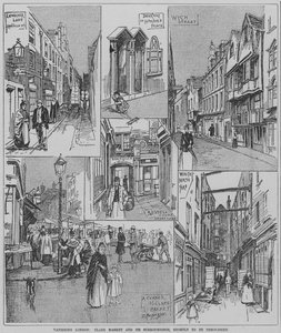 Vanishing London: Clare Market og gatene rundt kort før riving av English School