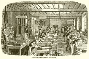 Ulike prosesser for bokbinding av English School