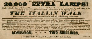 Vauxhall Gardens, London: Den italienske vandringen av English School