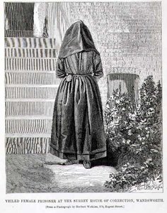 Veiled Female Prisoner ved Surrey House of Correction, Wandsworth, fra 